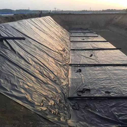 土工膜定制鱼塘养殖防渗膜猪场污水池黑hdpe复合土工膜锦旺